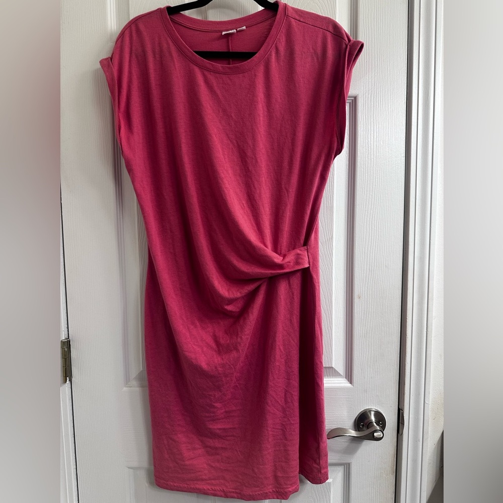 GAP Pink Ruched Sheath Mini Dress